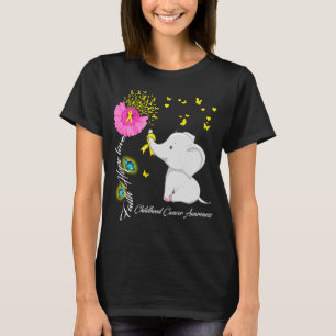 Elephant Faith Hope Love Childhood Cancer T-Shirt