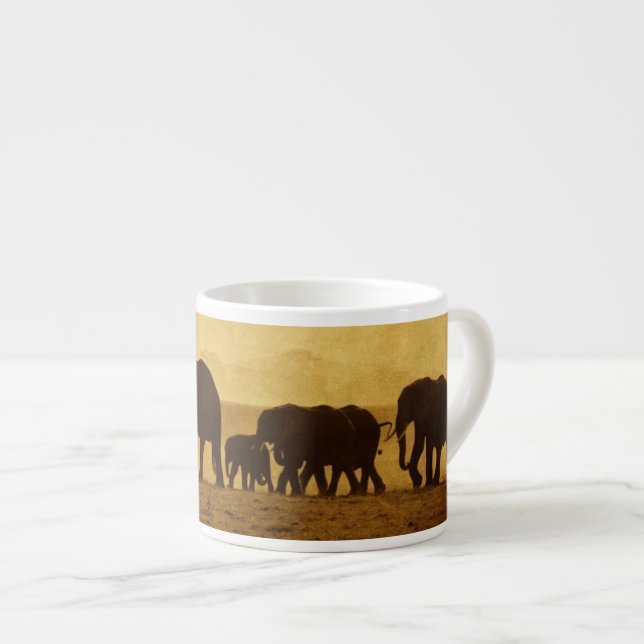 Elephant Family Espresso Cup (Front Right)