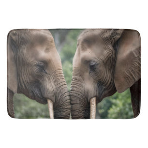 Elephant Family Is Love,  Bath Mat
