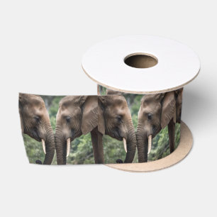 Elephant Family Is Love, Satin Ribbon