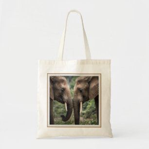 Elephant Family Is Love, Tote Bag
