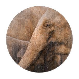 Elephant Family: Majestic Wildlife Cutting Board