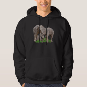 Elephant Family Zookeeper Zoologist Wildlife Safa Hoodie