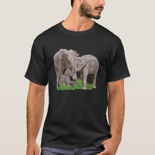 Elephant Family Zookeeper Zoologist Wildlife Safa T-Shirt