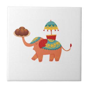 ELEPHANT FESTIVEL TILE