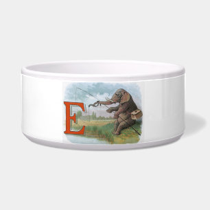 Elephant fisherman fishing Illustration
