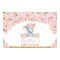 Elephant Floral Baby Shower Backdrop Banner