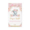 Elephant Floral Baby Shower Diaper Raffle Cards