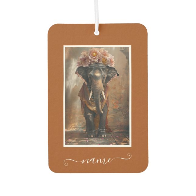 Elephant Floral Harmony Air Freshener (Front)