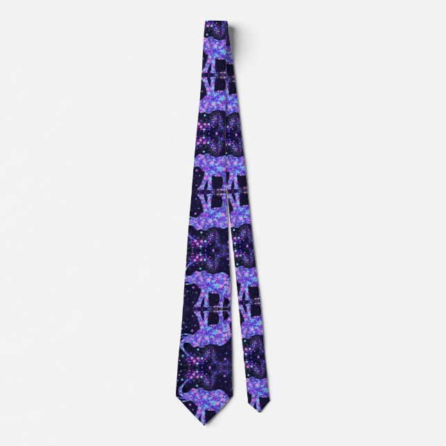 Elephant Flowers - Add Your Picture / Text / Name Tie (Front)