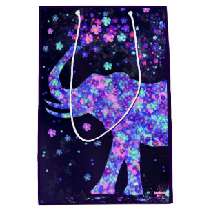 Elephant Flowers Gift Bag