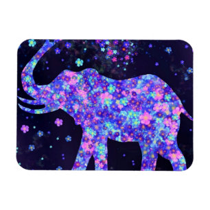 Elephant Flowers Magnet - Spring Joy