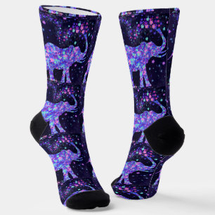 Elephant Flowers Socks - Spring Joy
