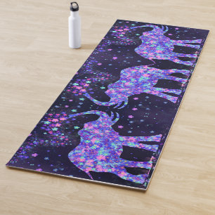 Elephant Flowers Yoga Mat Colourful Joy