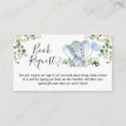 Elephant Foliage Baby Shower Book Request