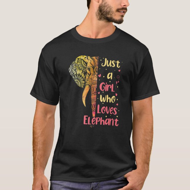 Elephant  For Girlfriend Women Men Elephants Elefa T-Shirt (Front)