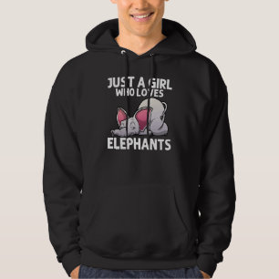 Elephant For Girls Kids Elephant Animal Hoodie