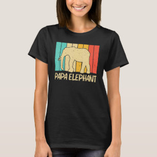Elephant For Men Dad Indian Elephant Mammoth Vinta T-Shirt
