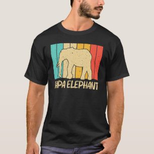Elephant For Men Dad Indian Elephant Mammoth Vinta T-Shirt