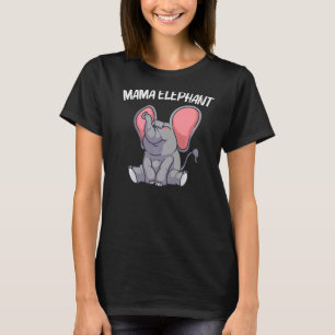 Elephant For Women Mom Wildlife Indian Elephant T-Shirt