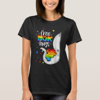 Elephant Free Mom Hugs Rainbow LGBTQ LGBT Pride Mo