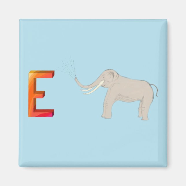 Elephant Fridge Magnet (Front)