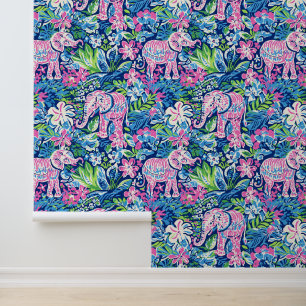 Elephant Garden Parade Wallpaper