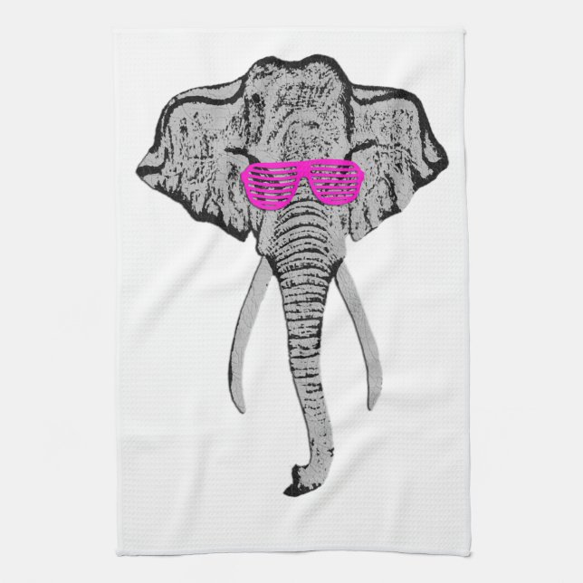 Éléphant génial - serviette de cuisine (Vertical)