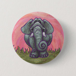Elephant Gifts & Accessories 2 Inch Round Button