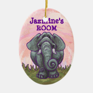 Elephant Gifts & Accessories Ceramic Ornament