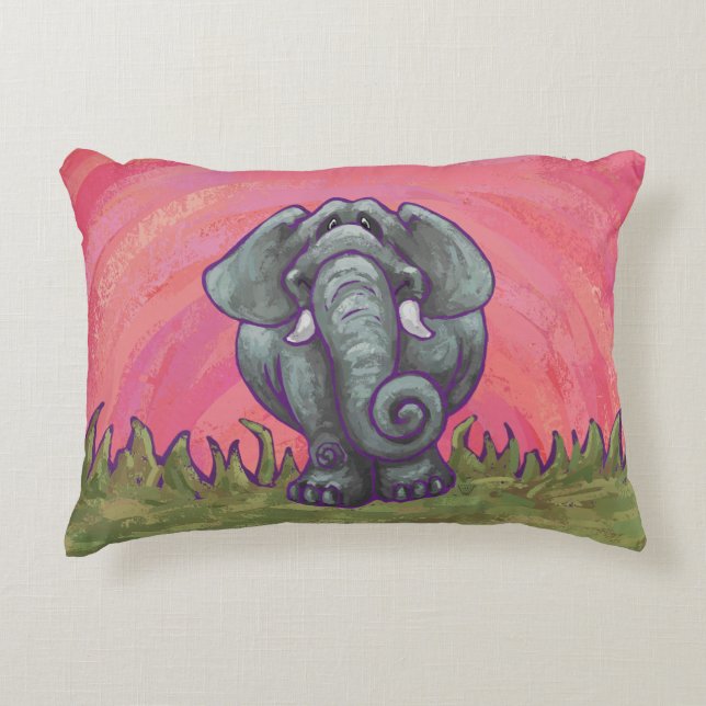 Elephant Gifts & Accessories Decorative Pillow (Front)