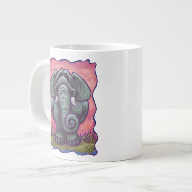 Elephant Gifts & Accessories Large Coffee Mug (Front Left)