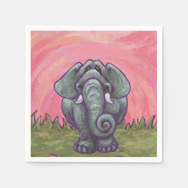 Elephant Gifts & Accessories Napkin (Front)