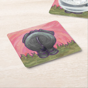 Elephant Gifts & Accessories Square Paper Coaster