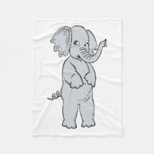 ELEPHANT GIRL FLEECE BLANKET