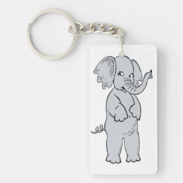 ELEPHANT GIRL KEYCHAIN (Front)