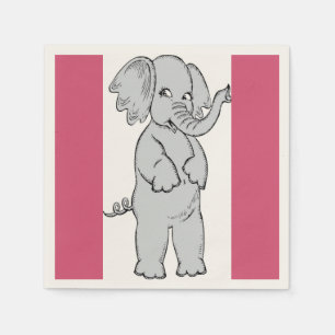 ELEPHANT GIRL NAPKIN
