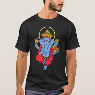 Elephant God Spiritual Hindu Animal Meditation Yog T-Shirt