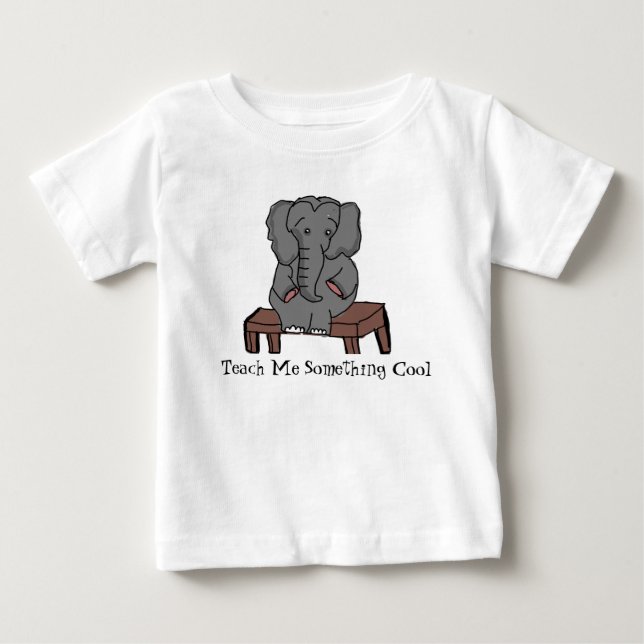Elephant Goes To School TShirt (Front)