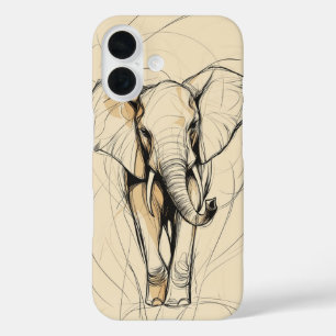 Elephant Grace Digital Art iPhone 16 Case