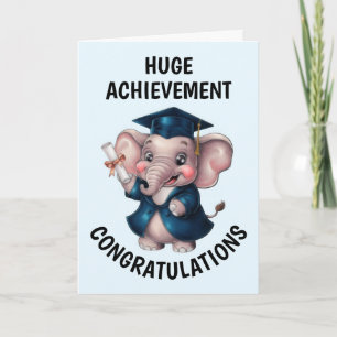 Elephant Graduation Card