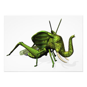 Elephant Grasshopper Crossbreed Photo Print