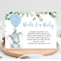 Elephant greenery blue balloon books for baby encl