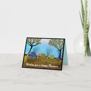 Elephant Habitat Passover Card