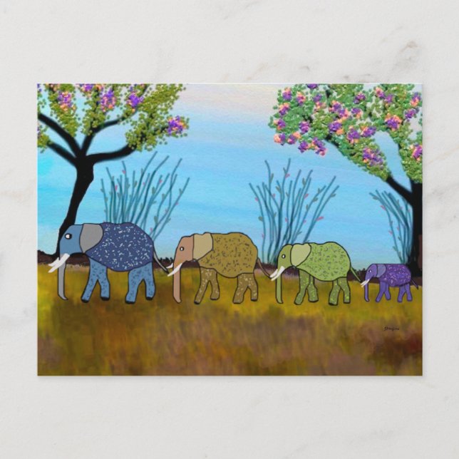 Elephant Habitat Postcard (Front)