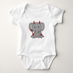 Elephant Halloween Cute Devil Kids Witches Costume Baby Bodysuit