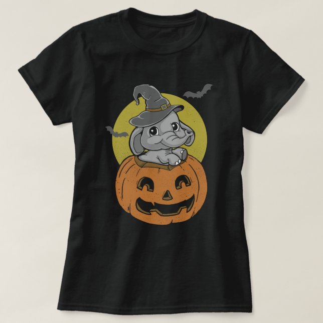 Elephant Halloween T-Shirt (Design Front)