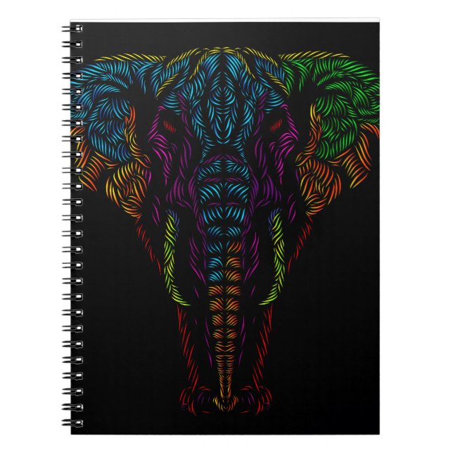 Elephant head design notebook (Front)