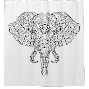 Elephant Head Doodle Sketch