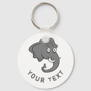 Elephant Head Keychain